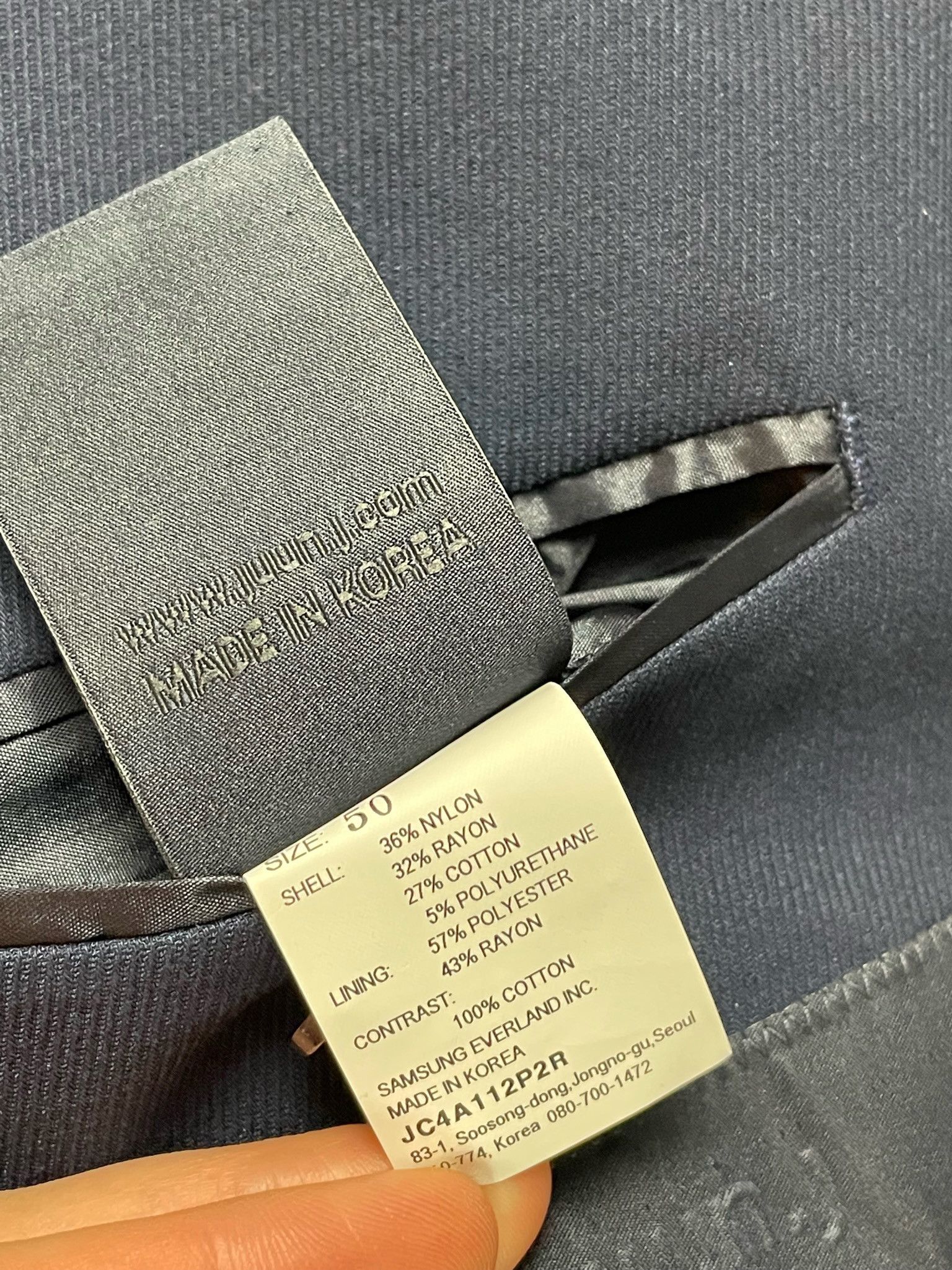 Juun.J 🔥70% OFF🔥 [SALE] Juun. J Navy Denim Sleeve Light Jacket Size US L / EU 52-54 / 3 - 13 Thumbnail