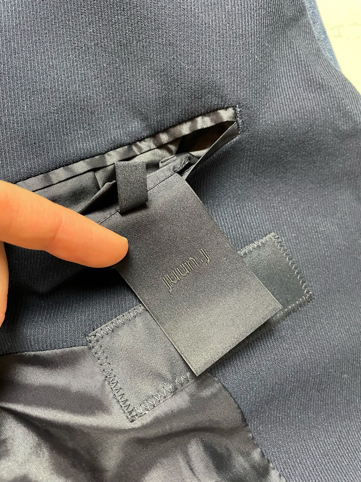 Juun.J 🔥70% OFF🔥 [SALE] Juun. J Navy Denim Sleeve Light Jacket Size US L / EU 52-54 / 3 - 12 Thumbnail