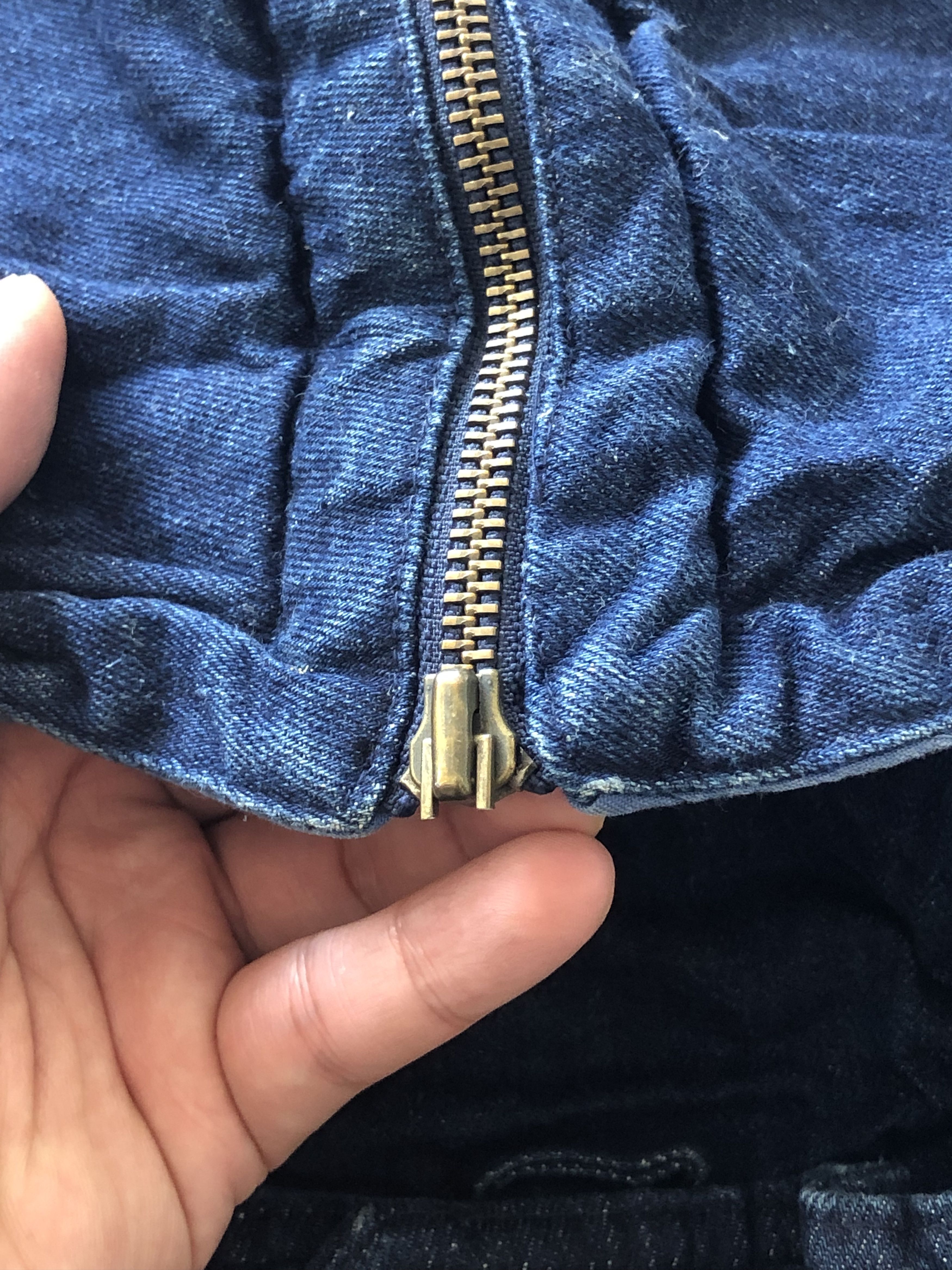 Indigo RARE🔥VINTAGE INDIGO DENIM BAGGY HOODED JACKET Size US L / EU 52-54 / 3 - 15 Thumbnail