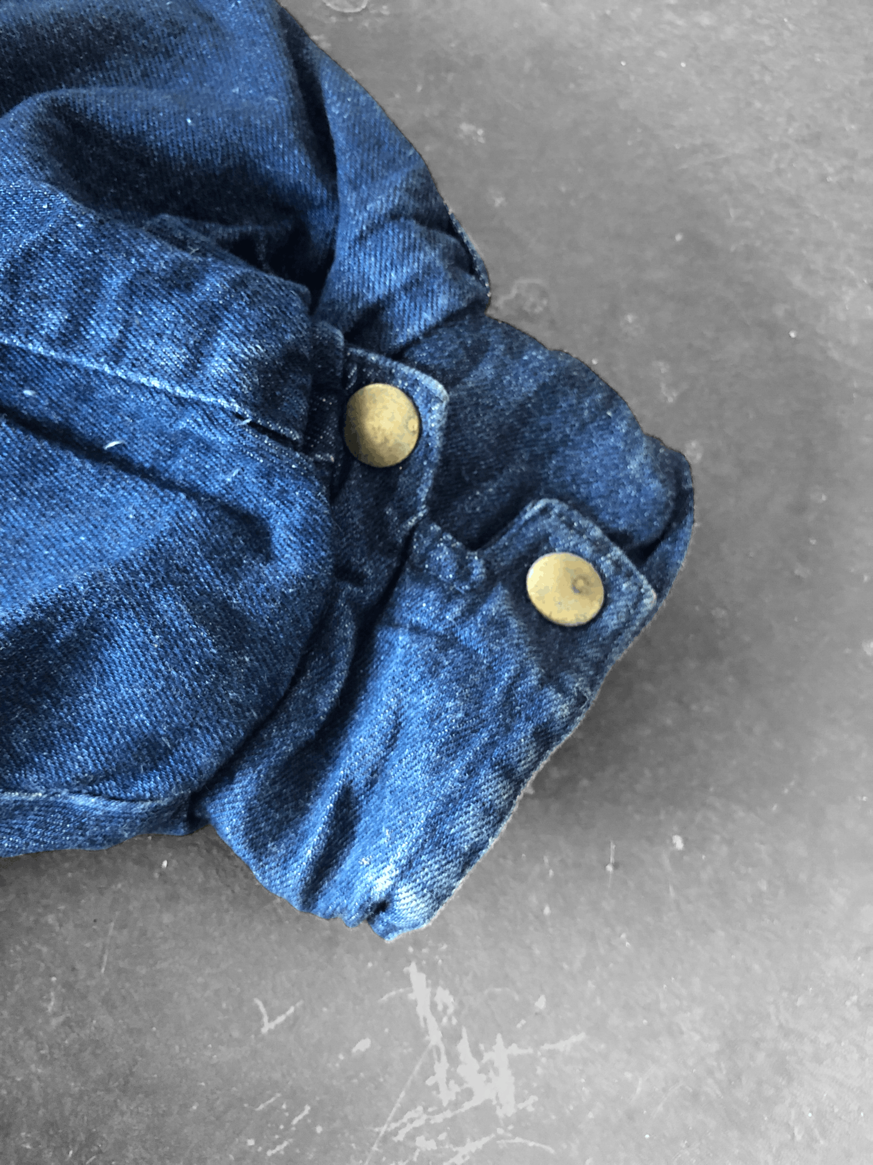Indigo RARE🔥VINTAGE INDIGO DENIM BAGGY HOODED JACKET Size US L / EU 52-54 / 3 - 9 Thumbnail