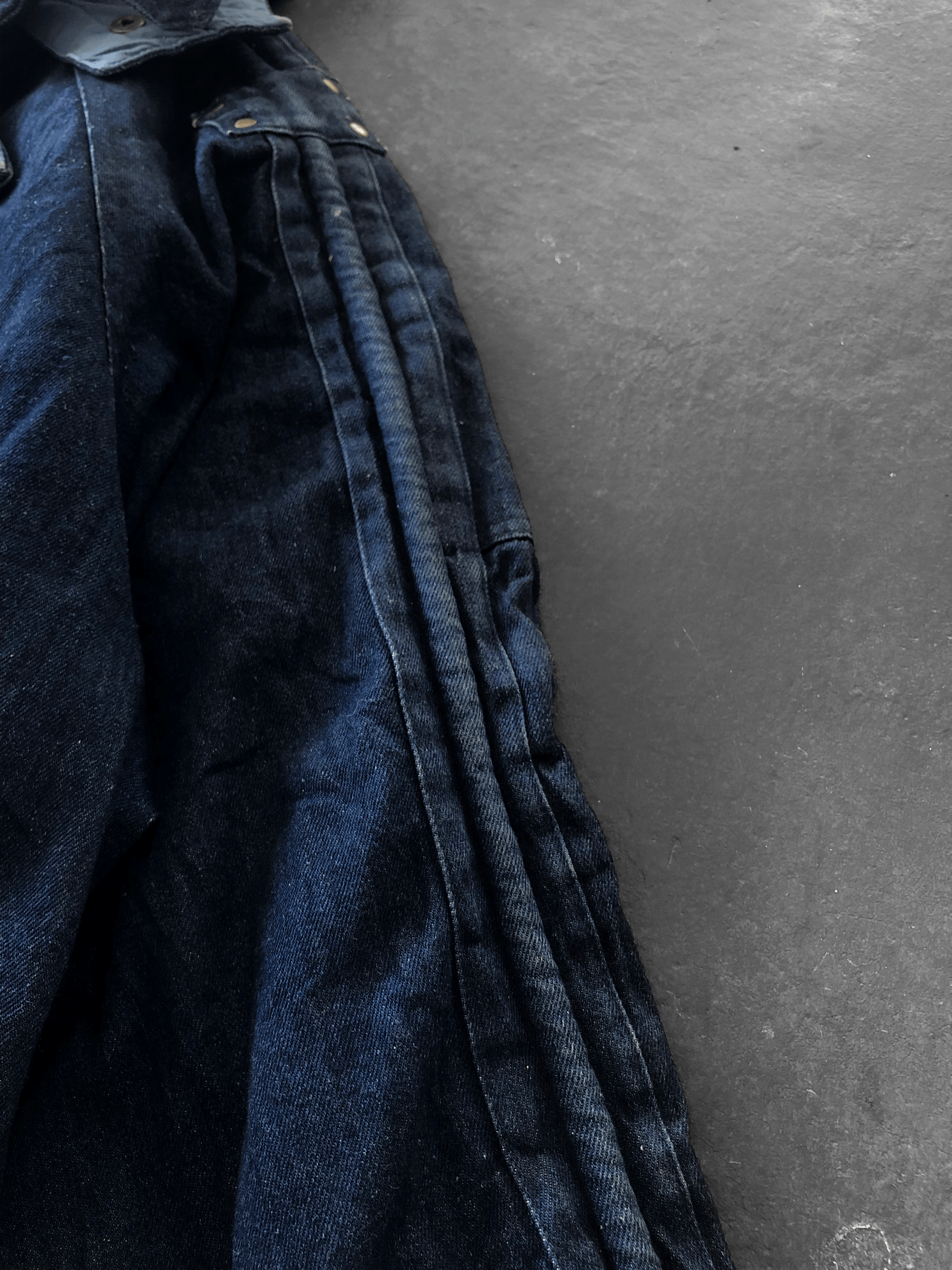 Indigo RARE🔥VINTAGE INDIGO DENIM BAGGY HOODED JACKET Size US L / EU 52-54 / 3 - 6 Thumbnail