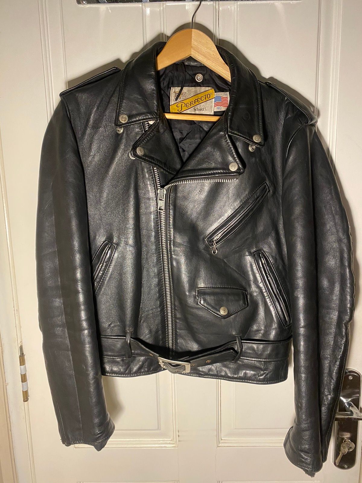 Schott 1980’s Vintage Schott Perfecto 618 Leather Jacket Size 40 | Grailed