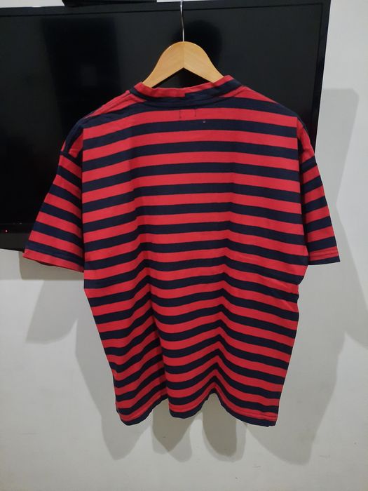 Red guess cheap striped shirt