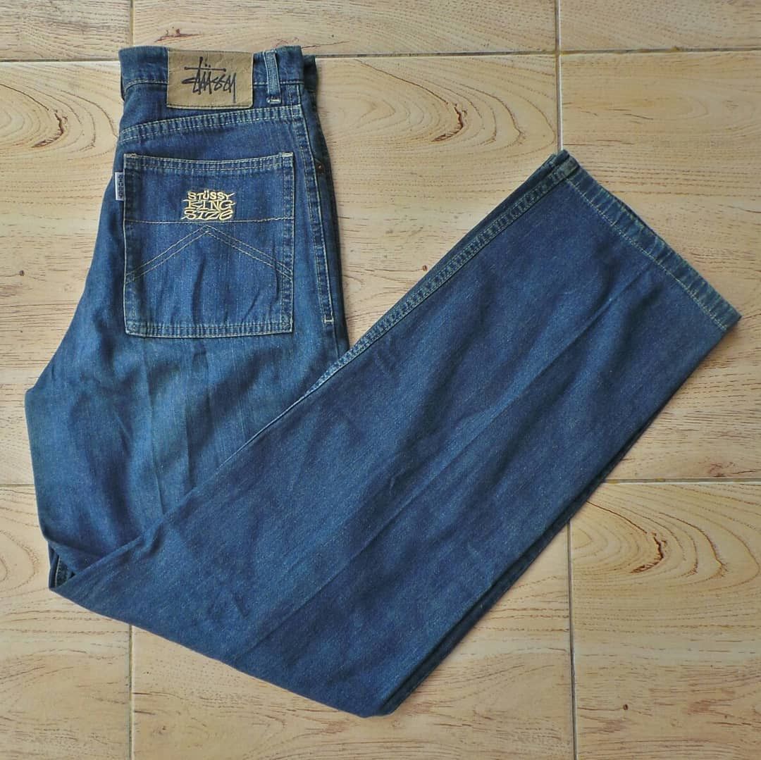 Stussy × Vintage Stussy King Size Jeans Size US 27 - 1 Thumbnail