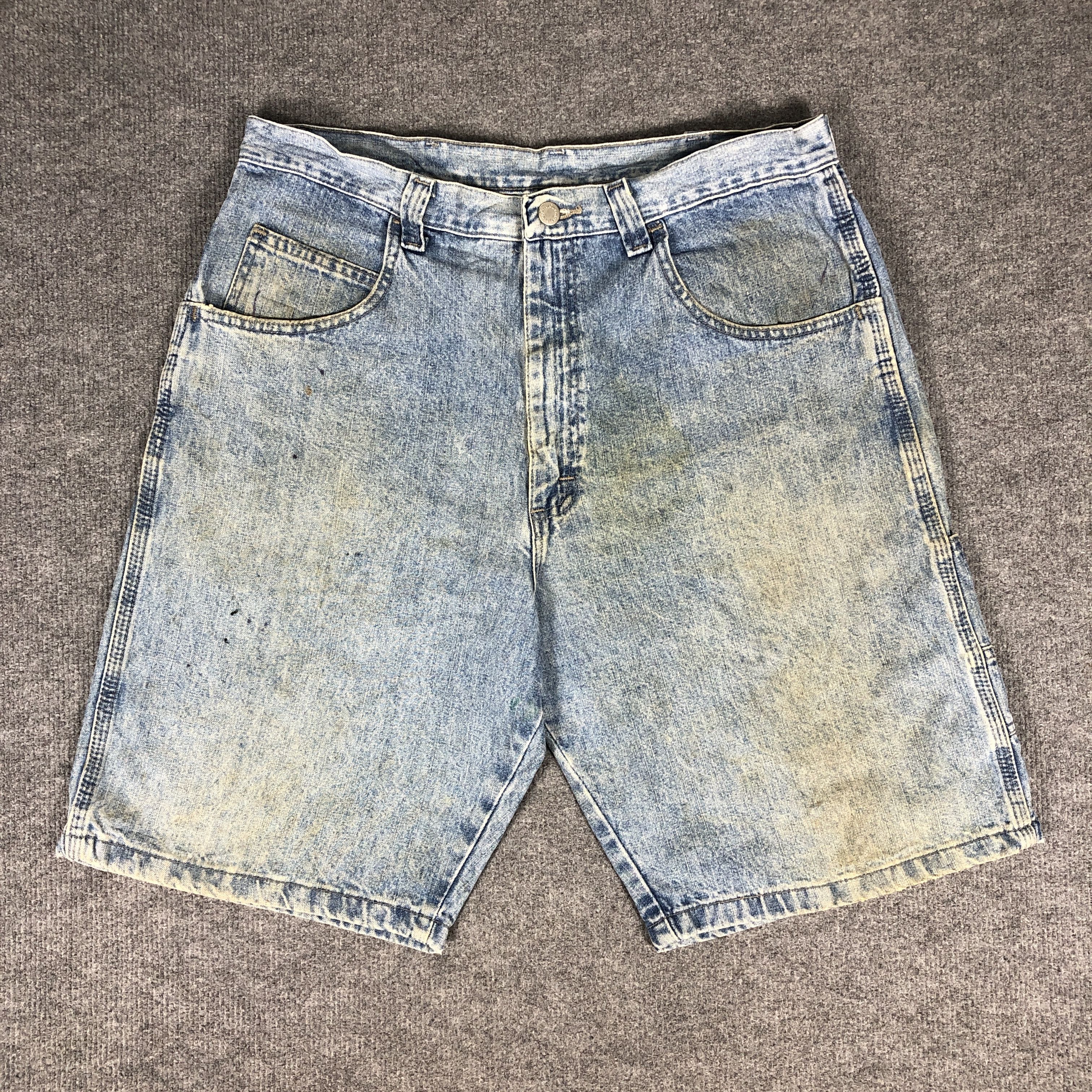 Vintage × Wrangler Vintage Wrangler Carpenter Short Jeans L911 Size US 35 - 1 Thumbnail