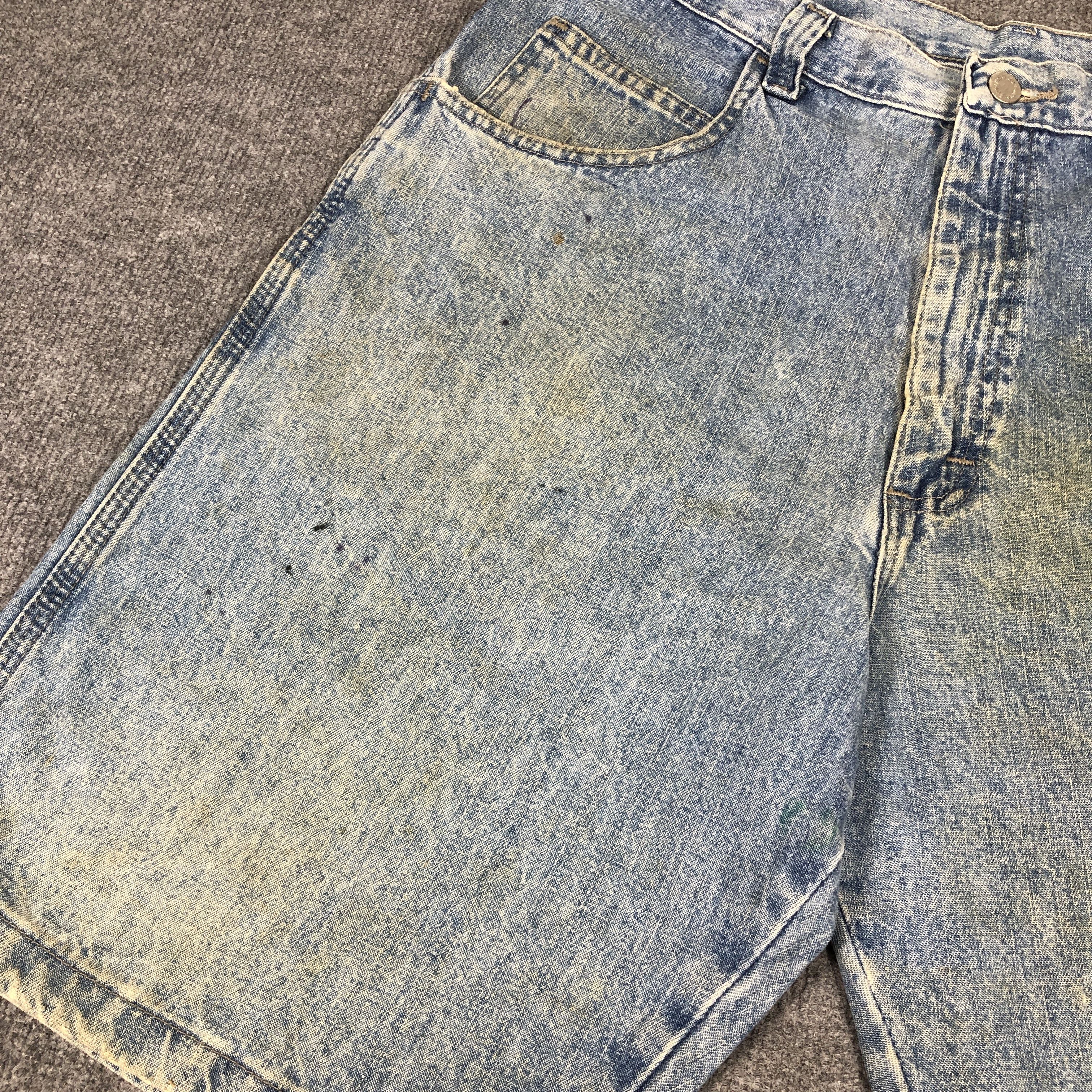 Vintage × Wrangler Vintage Wrangler Carpenter Short Jeans L911 Size US 35 - 3 Thumbnail