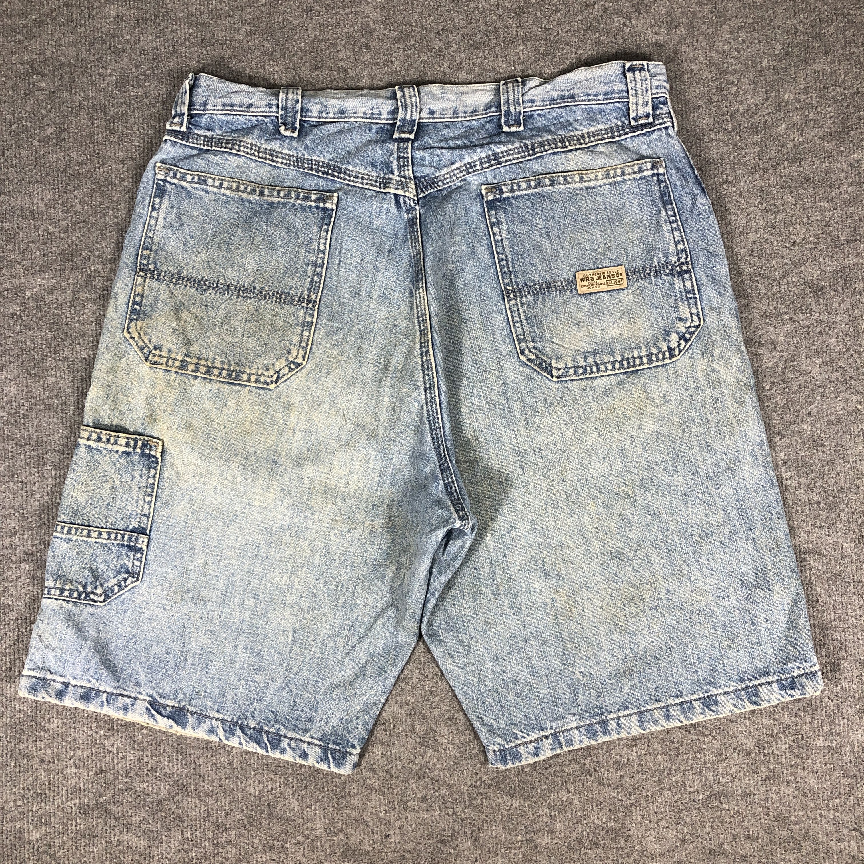 Vintage × Wrangler Vintage Wrangler Carpenter Short Jeans L911 Size US 35 - 2 Thumbnail