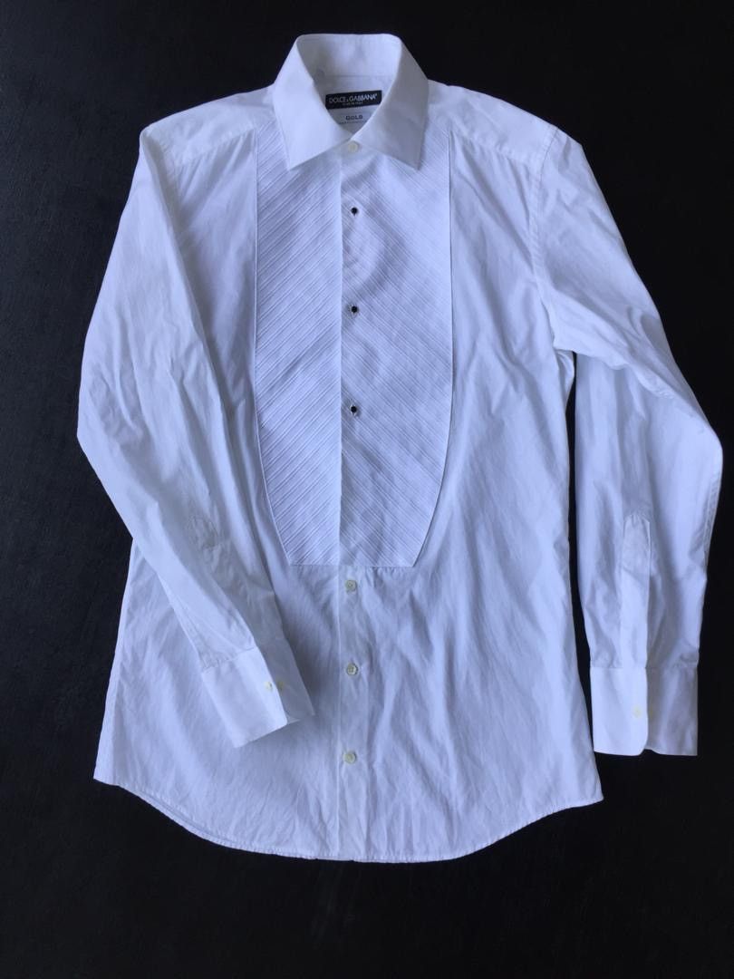 Dolce & Gabbana Dolce & Gabbana Slim Fit Shirt Button Size US S / EU 44-46 / 1 - 1 Thumbnail