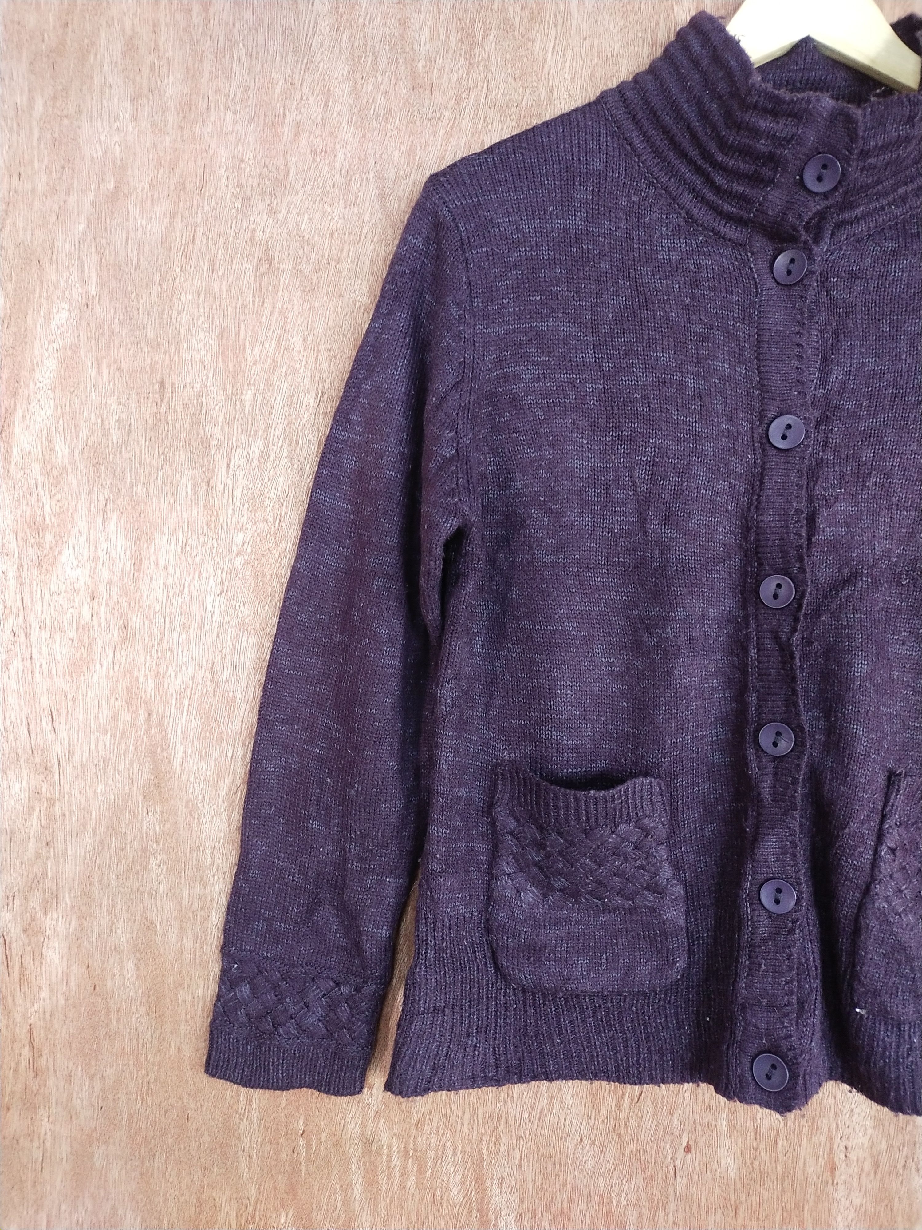 Homespun Knitwear Collection's K japan purple knitwear cardigan #181 Size US M / EU 48-50 / 2 - 5 Thumbnail