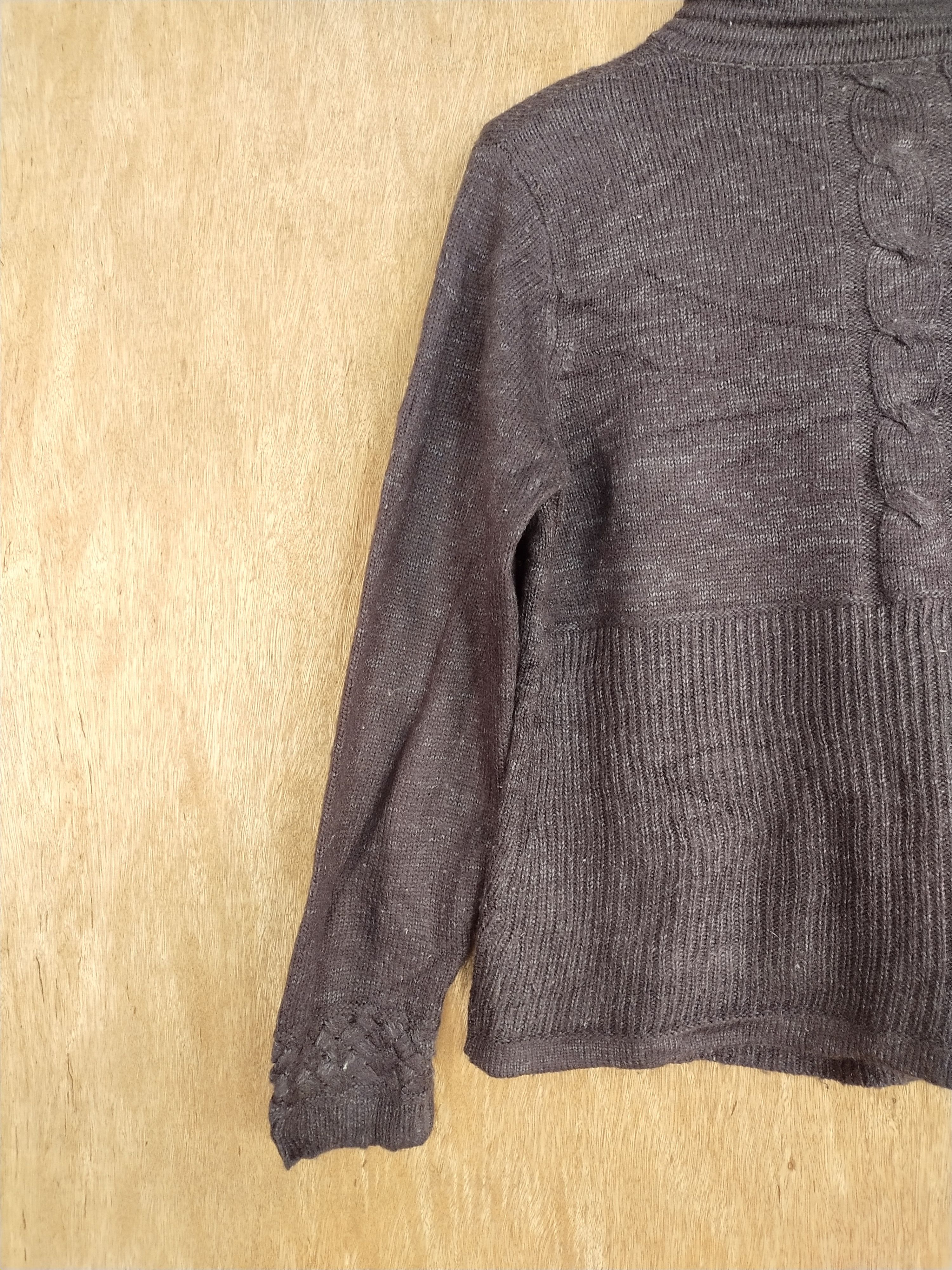 Homespun Knitwear Collection's K japan purple knitwear cardigan #181 Size US M / EU 48-50 / 2 - 11 Thumbnail