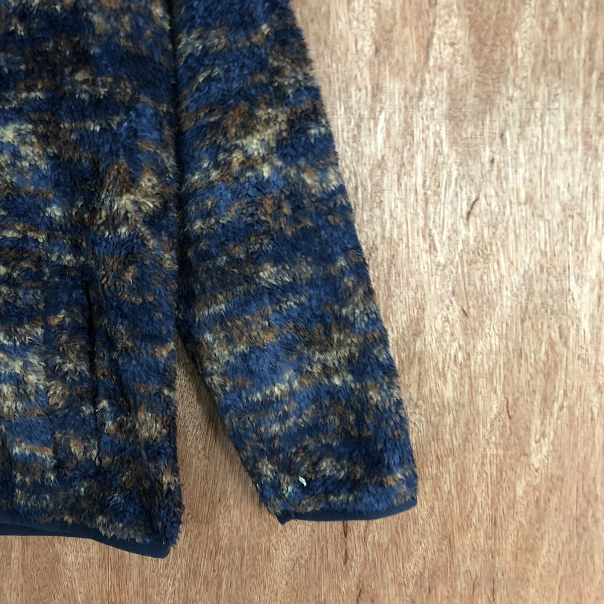 Japanese Brand Vent Couveut Dark Blue Mohair fleece hoodie Sweater #H370 Size US M / EU 48-50 / 2 - 4 Thumbnail