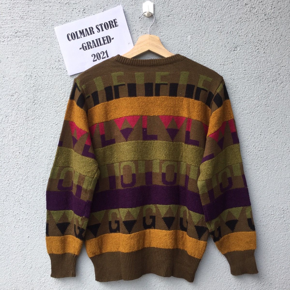 Aran Isles Knitwear Japanese Vintage Colourful Striped Jumper Knitwear Size US M / EU 48-50 / 2 - 9 Thumbnail