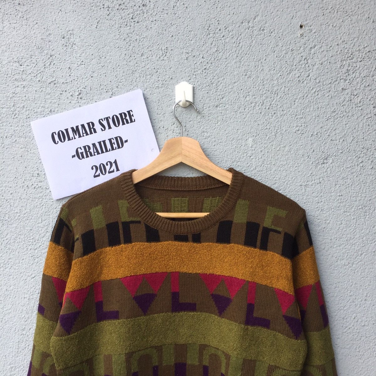 Aran Isles Knitwear Japanese Vintage Colourful Striped Jumper Knitwear Size US M / EU 48-50 / 2 - 2 Thumbnail