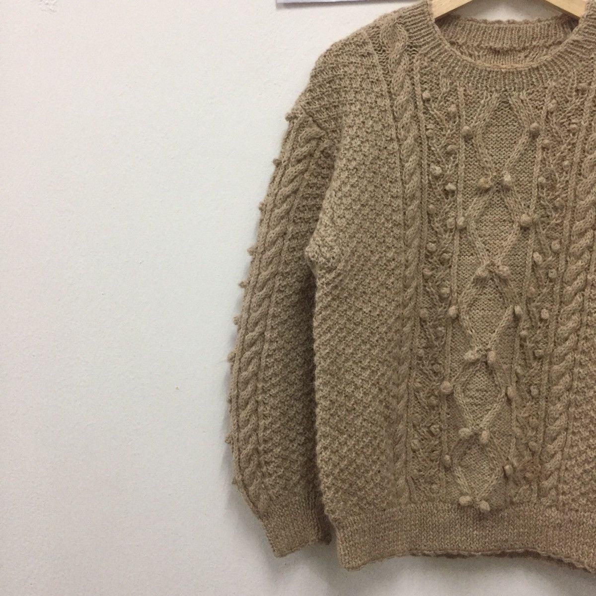 Aran Isles Knitwear Vintage Pullover Twist Cable Fat Jumper Knitwear Size US M / EU 48-50 / 2 - 4 Thumbnail