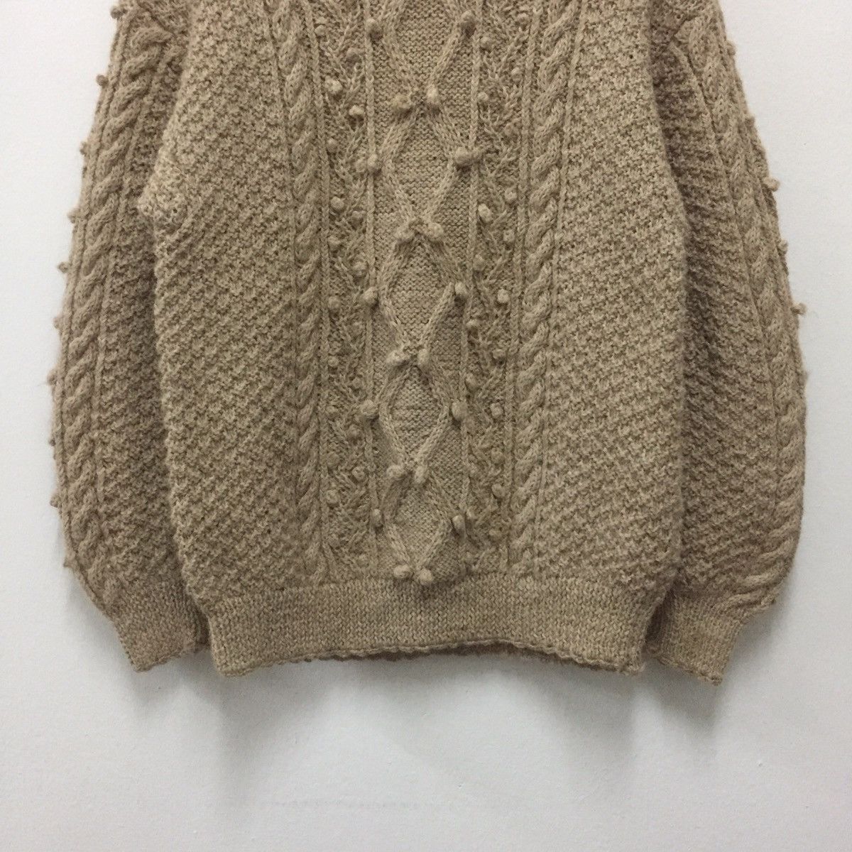 Aran Isles Knitwear Vintage Pullover Twist Cable Fat Jumper Knitwear Size US M / EU 48-50 / 2 - 3 Thumbnail
