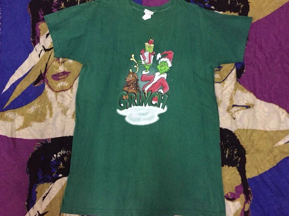 Cartoon Network × Vintage Vintage 90s - Dr. Seuss 1997 Grinch Stole Christmas T-Shirt Size US XL / EU 56 / 4 - 4 Thumbnail