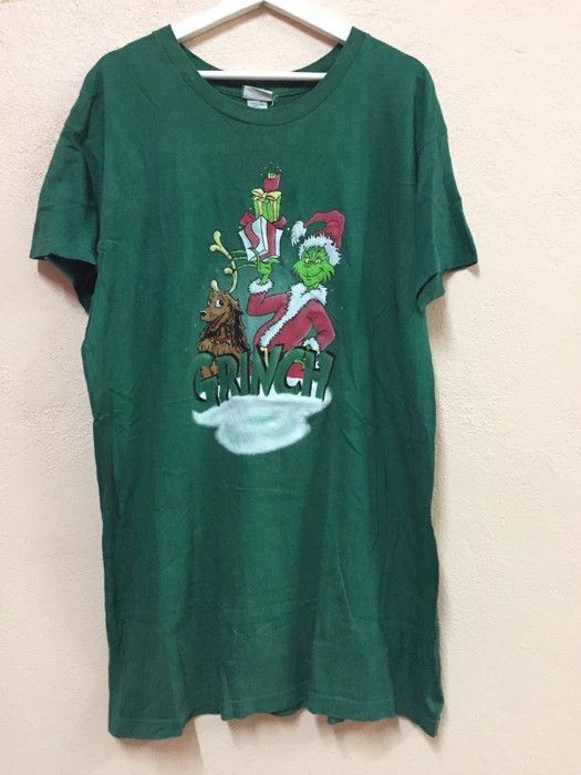 Cartoon Network × Vintage Vintage 90s - Dr. Seuss 1997 Grinch Stole Christmas T-Shirt Size US XL / EU 56 / 4 - 3 Thumbnail