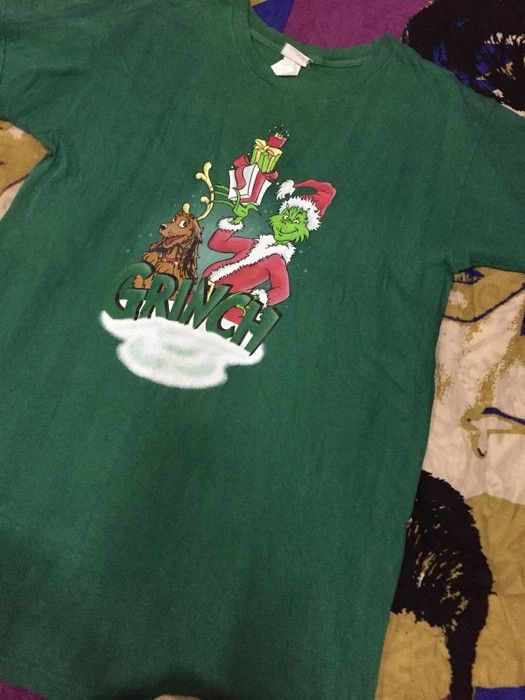 Cartoon Network × Vintage Vintage 90s - Dr. Seuss 1997 Grinch Stole Christmas T-Shirt Size US XL / EU 56 / 4 - 5 Thumbnail