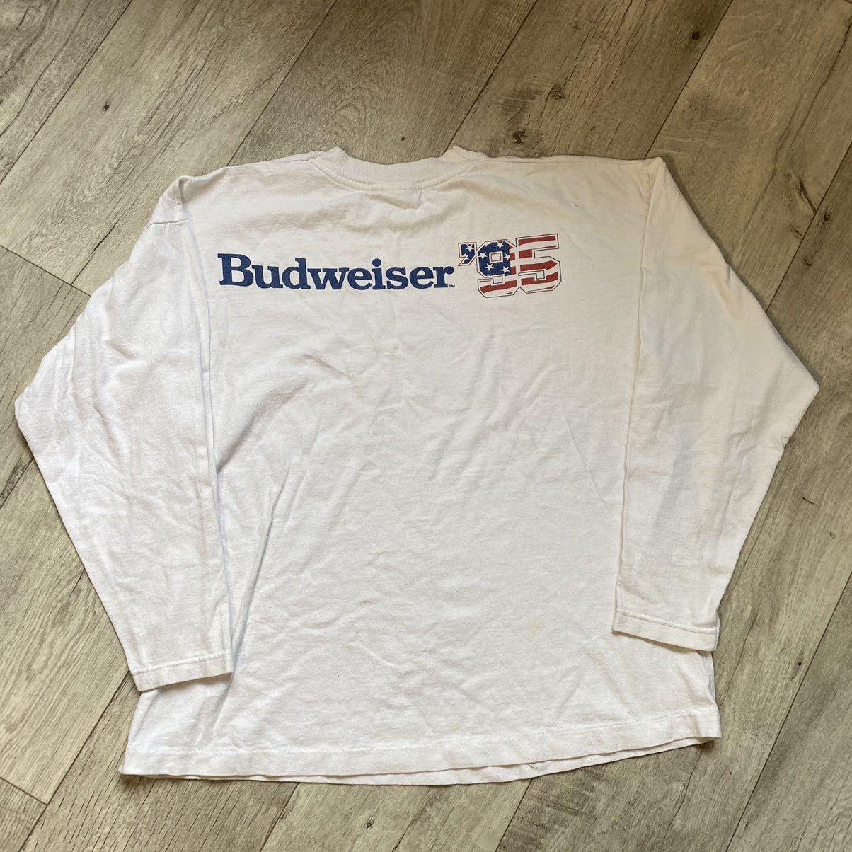 Budweiser VINTAGE 1995 BUDWEISER BEER LONG SLEEVE Size US XL / EU 56 / 4 - 2 Thumbnail