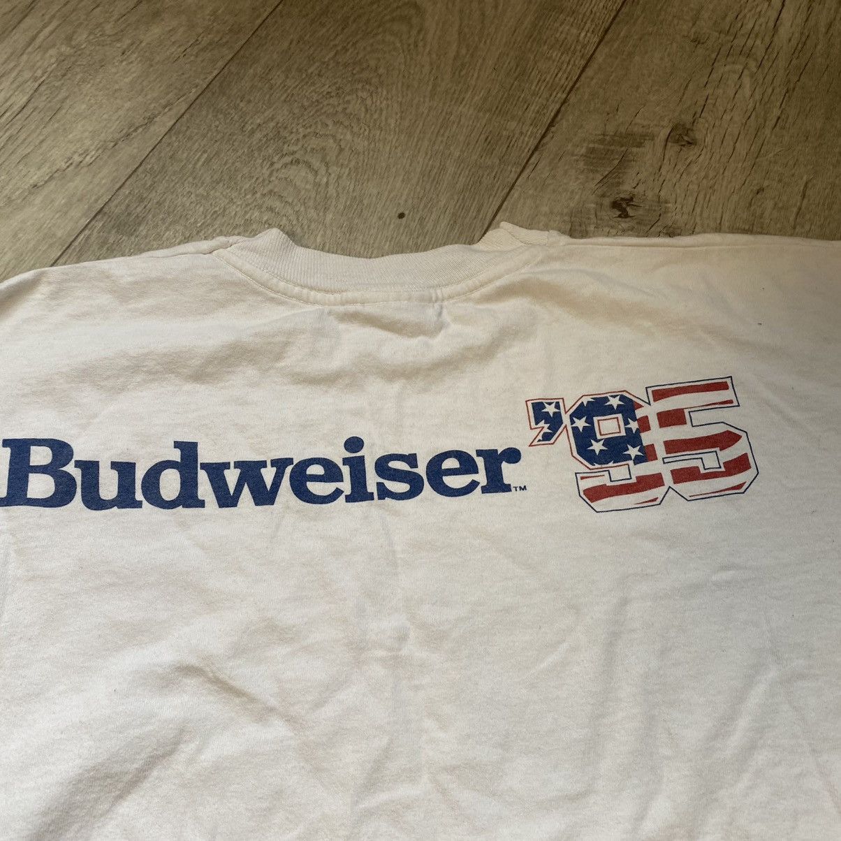 Budweiser VINTAGE 1995 BUDWEISER BEER LONG SLEEVE Size US XL / EU 56 / 4 - 4 Thumbnail