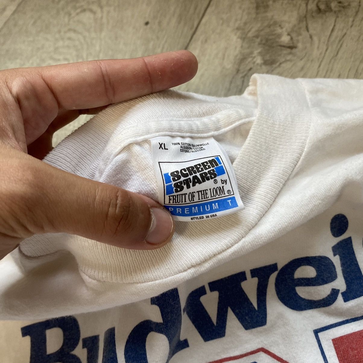 Budweiser VINTAGE 1995 BUDWEISER BEER LONG SLEEVE Size US XL / EU 56 / 4 - 5 Thumbnail