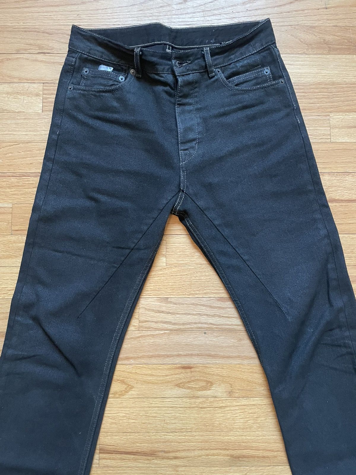 Rick Owens Rick Owens Berlin Cut Denim Black | Grailed