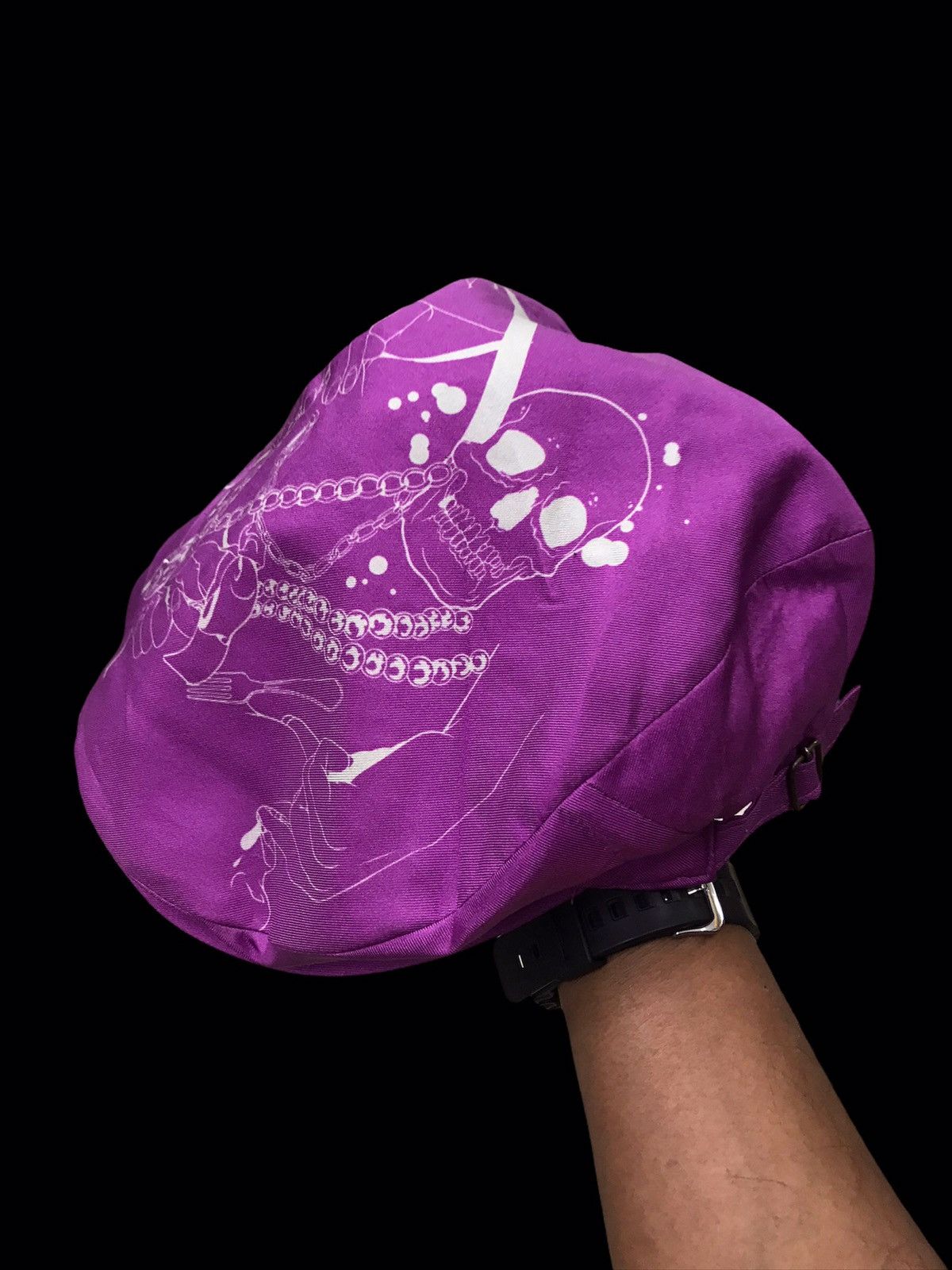 CA4LA × Japanese Brand Vintage Ca4la Skull Beret Cap Size ONE SIZE - 1 Thumbnail