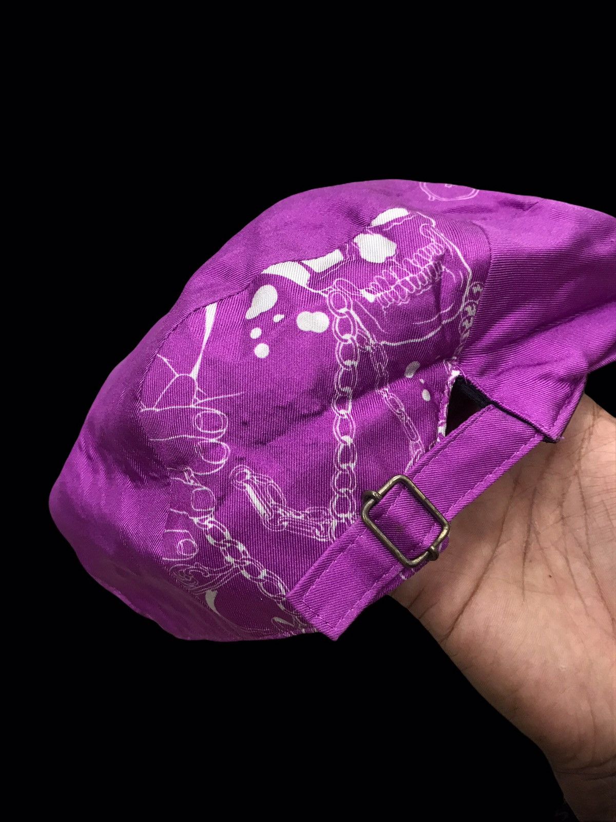 CA4LA × Japanese Brand Vintage Ca4la Skull Beret Cap Size ONE SIZE - 4 Thumbnail