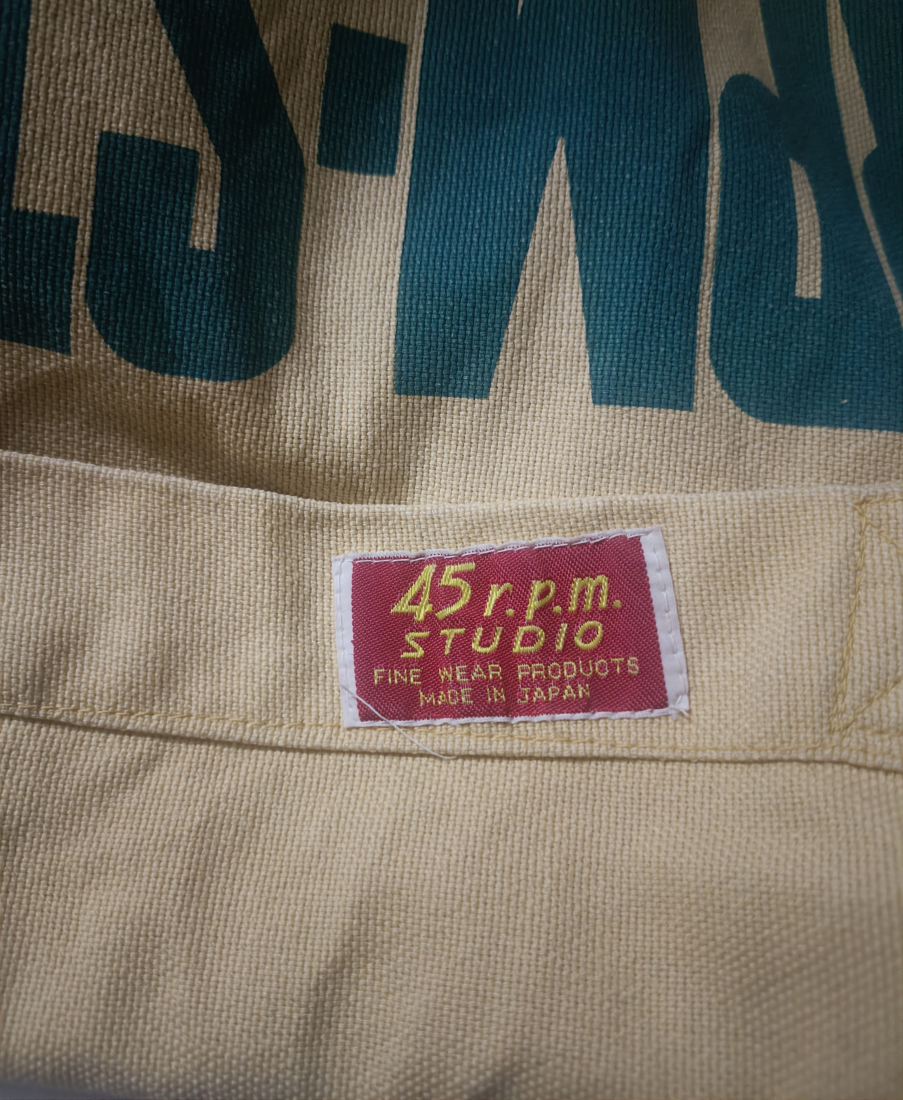 45rpm × Japanese Brand 💥45 Rpm Studio Tote Bag💥 Size ONE SIZE - 6 Thumbnail