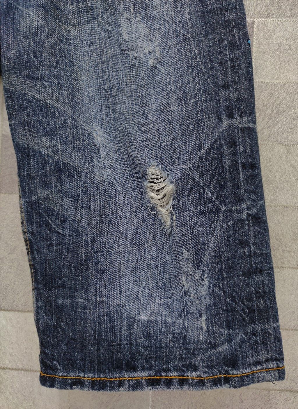 Japanese Brand SORRIDERE Indian Chief Head SKULL Embroidery Denim Shorts Size US 30 / EU 46 - 5 Thumbnail