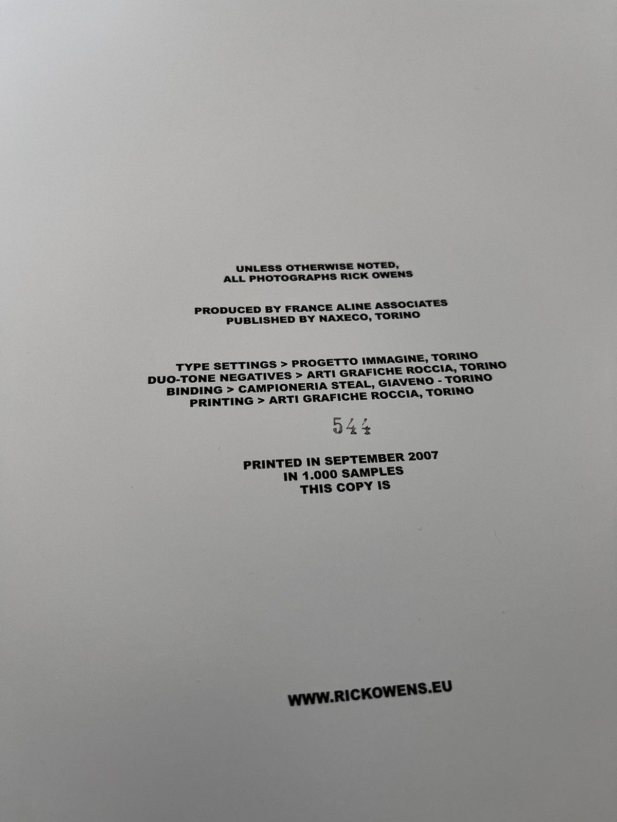 Rick Owens Rick Owens L'ai-Je Bien Descendu Book | Grailed