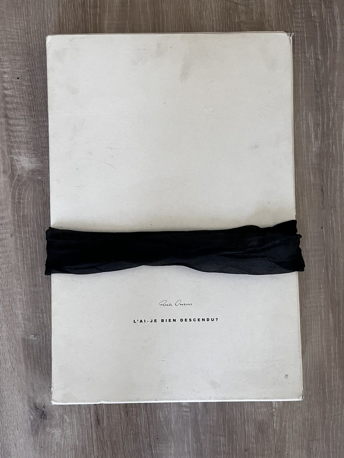 Rick Owens Rick Owens L'ai-Je Bien Descendu Book | Grailed