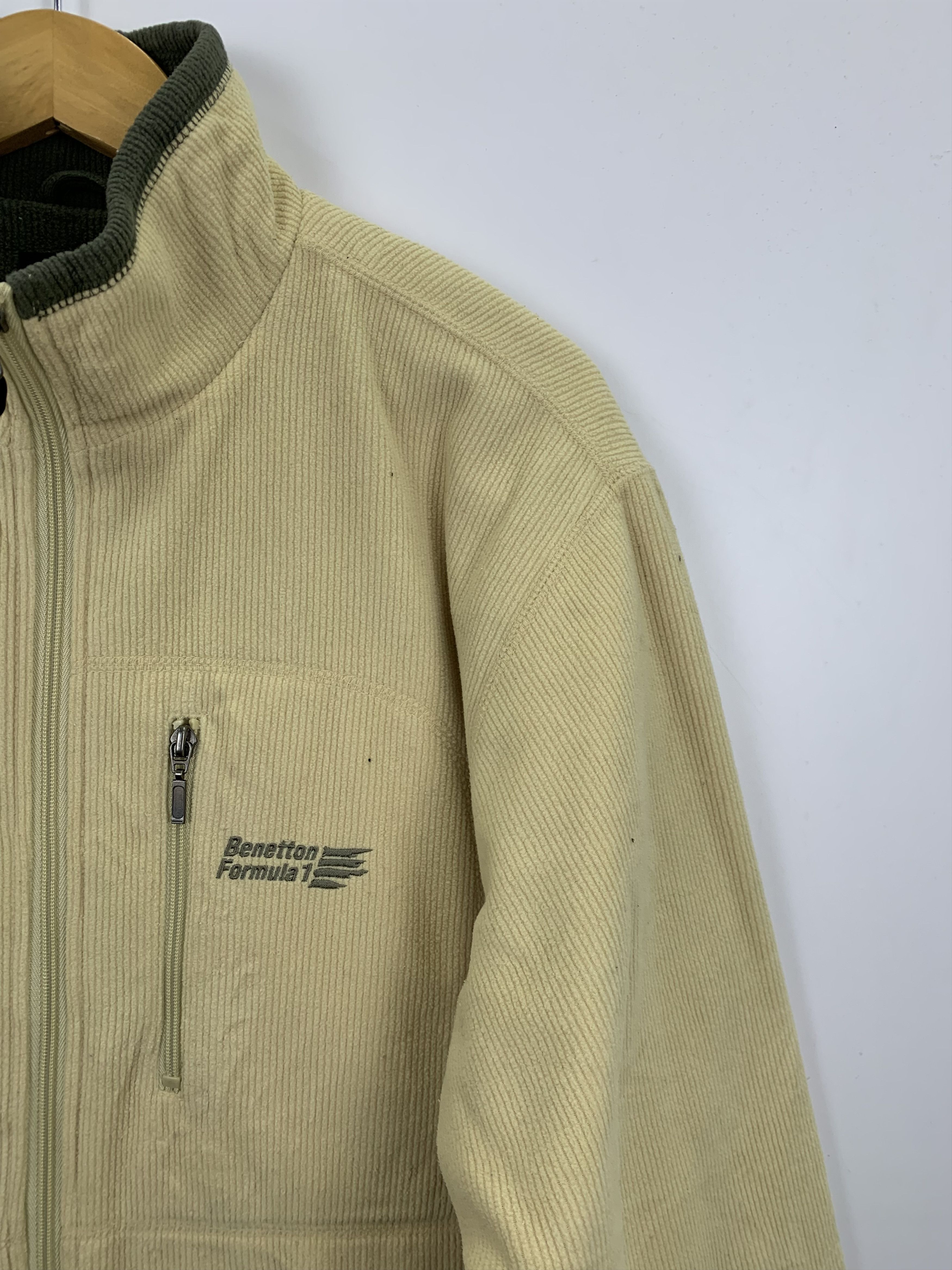 Benetton Vintage Benetton Formula 1 Fleece Racing Jacket J0885 Size US L / EU 52-54 / 3 - 4 Thumbnail