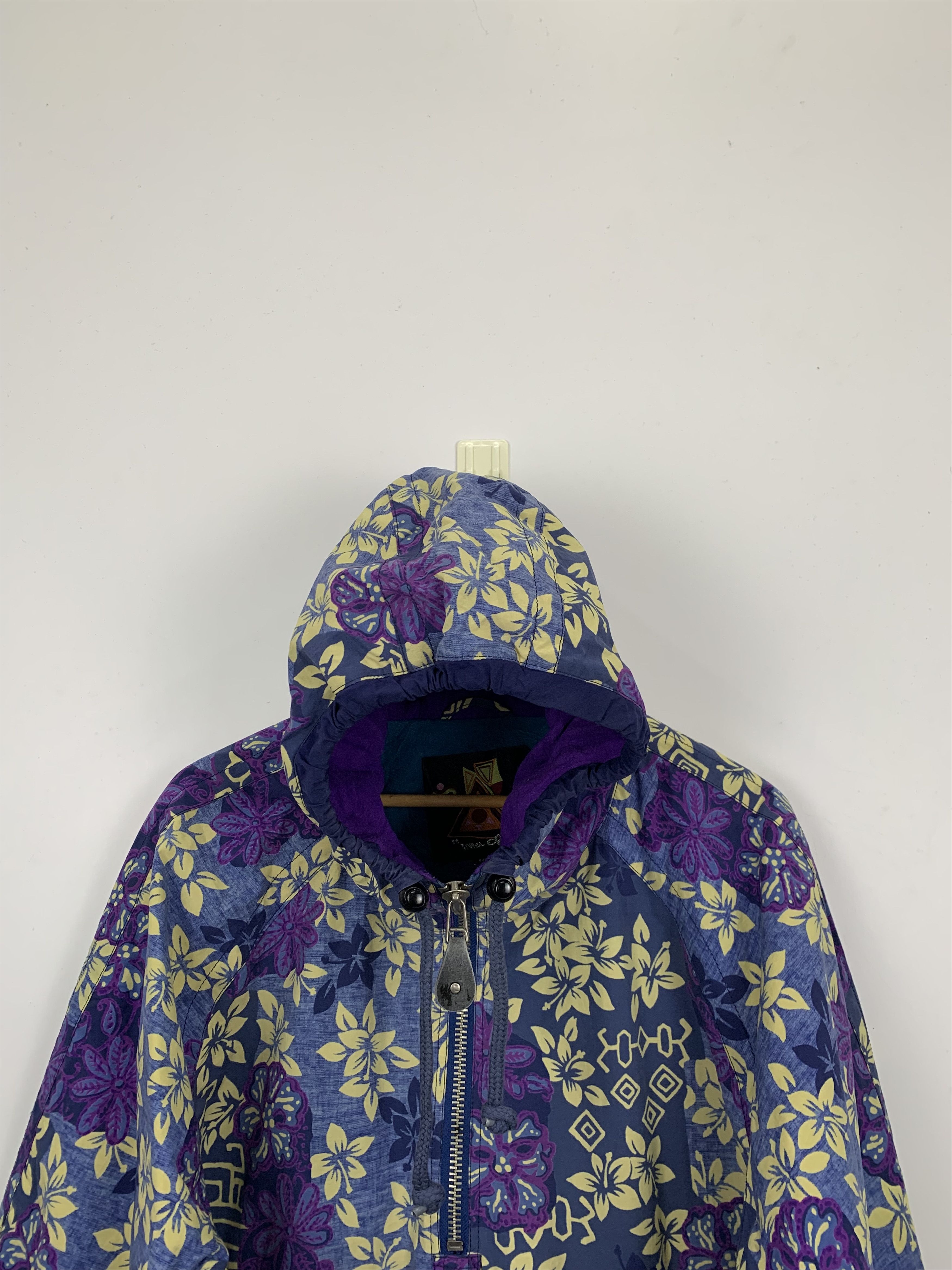 Japanese Brand Vintage Japanese Brand Hoodie Floral Jacket J0886 Size US M / EU 48-50 / 2 - 2 Thumbnail