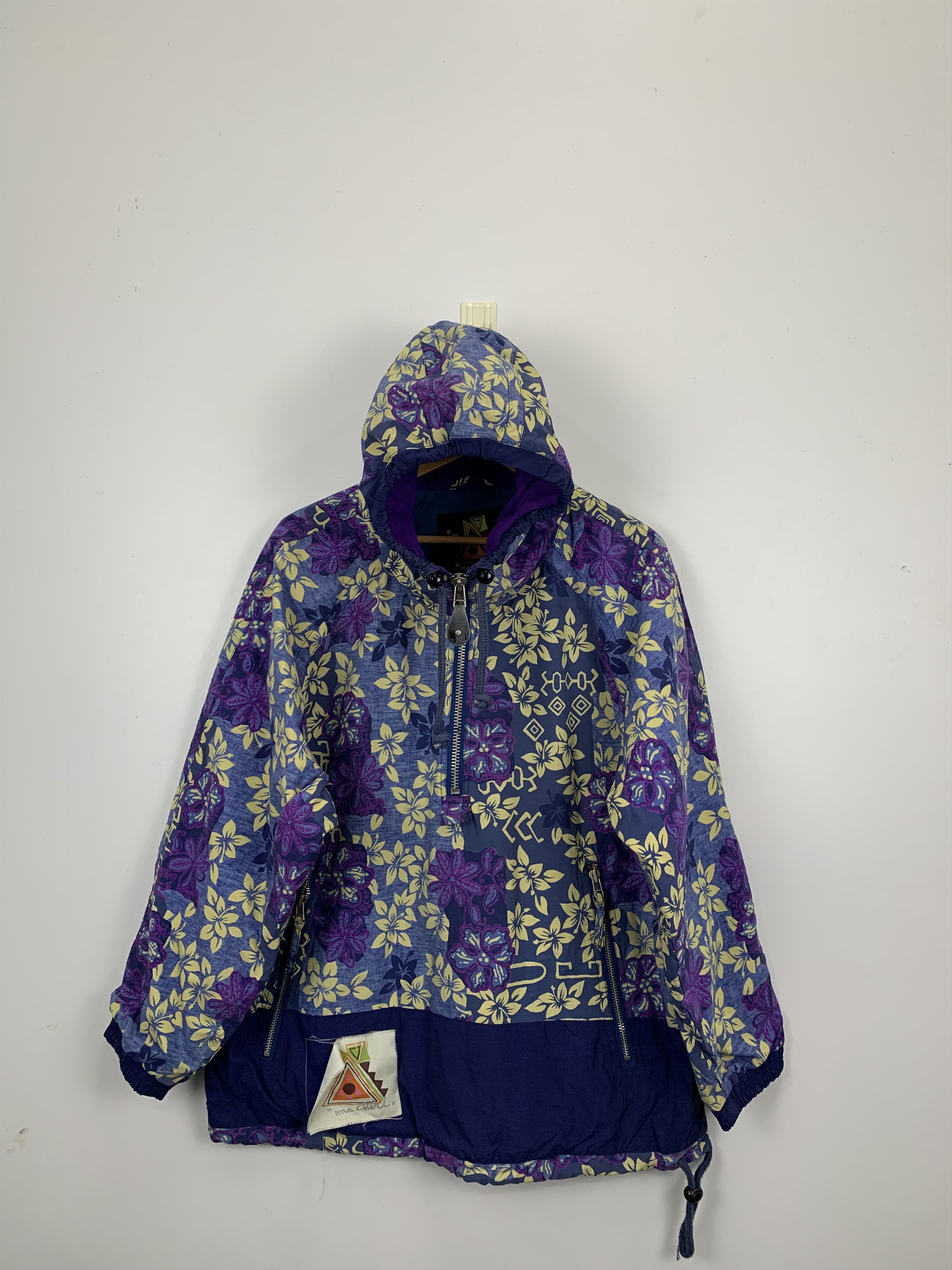 Japanese Brand Vintage Japanese Brand Hoodie Floral Jacket J0886 Size US M / EU 48-50 / 2 - 1 Thumbnail