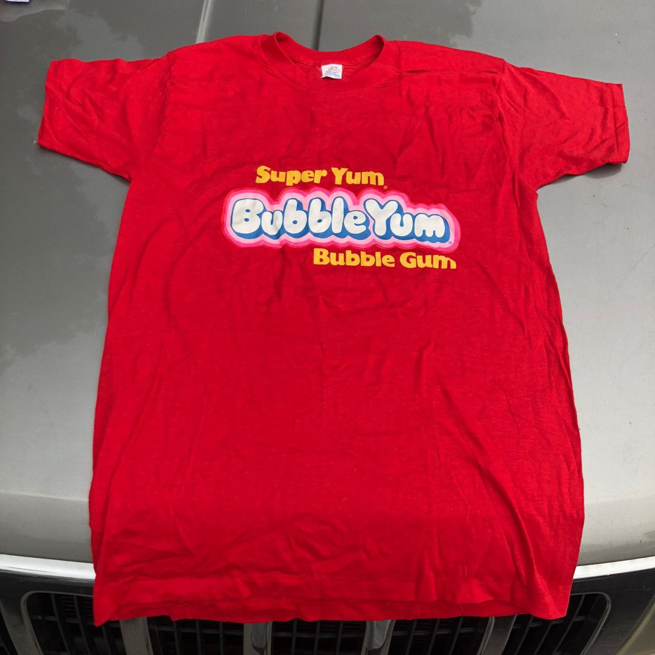 Vintage 80s vintage Bubble Gum Single Stitch Snack T-Shirt Size US L / EU 52-54 / 3 - 3 Thumbnail