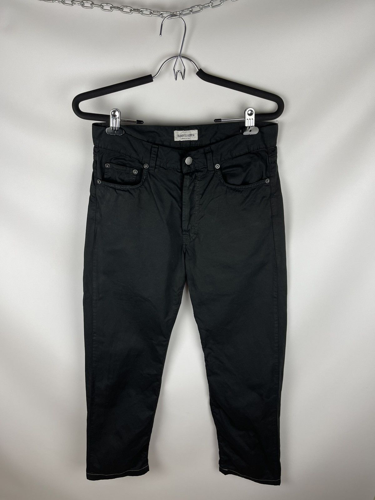 Aspesi Alberto Aspesi vintage made in Italy black chino pants denim Size US 32 / EU 48 - 4 Thumbnail