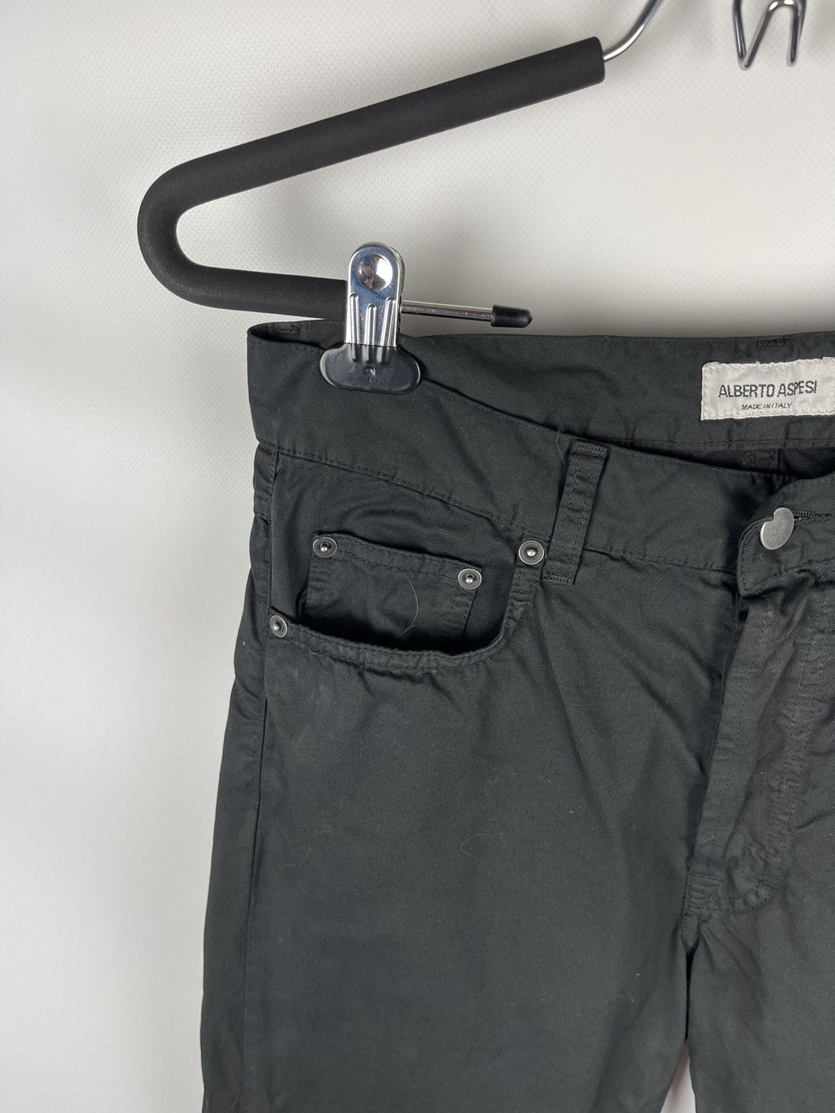 Aspesi Alberto Aspesi vintage made in Italy black chino pants denim Size US 32 / EU 48 - 8 Thumbnail