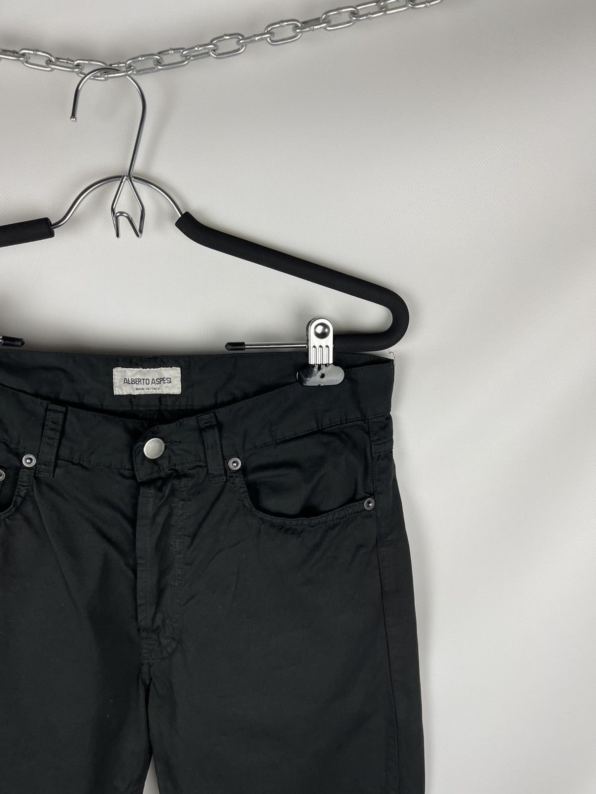 Aspesi Alberto Aspesi vintage made in Italy black chino pants denim Size US 32 / EU 48 - 3 Thumbnail