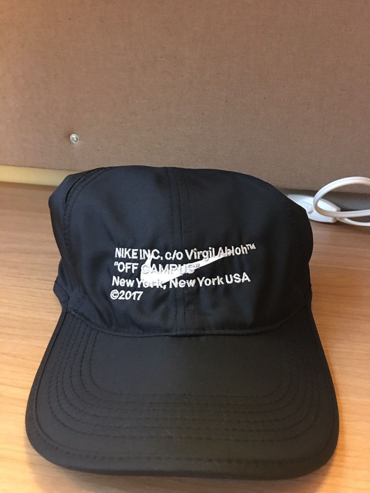 新品 nike virgil abloh off campus NY cap Nike × Off-White Nike X Off White Nyc Exclusive Off Campus Black