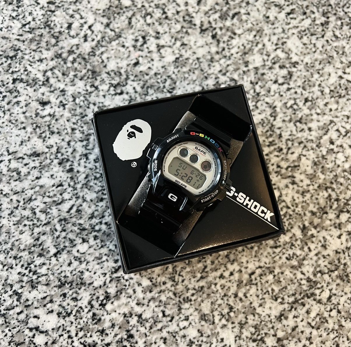 image of Bape X G-Shock Dw-6900 in Black, Men's