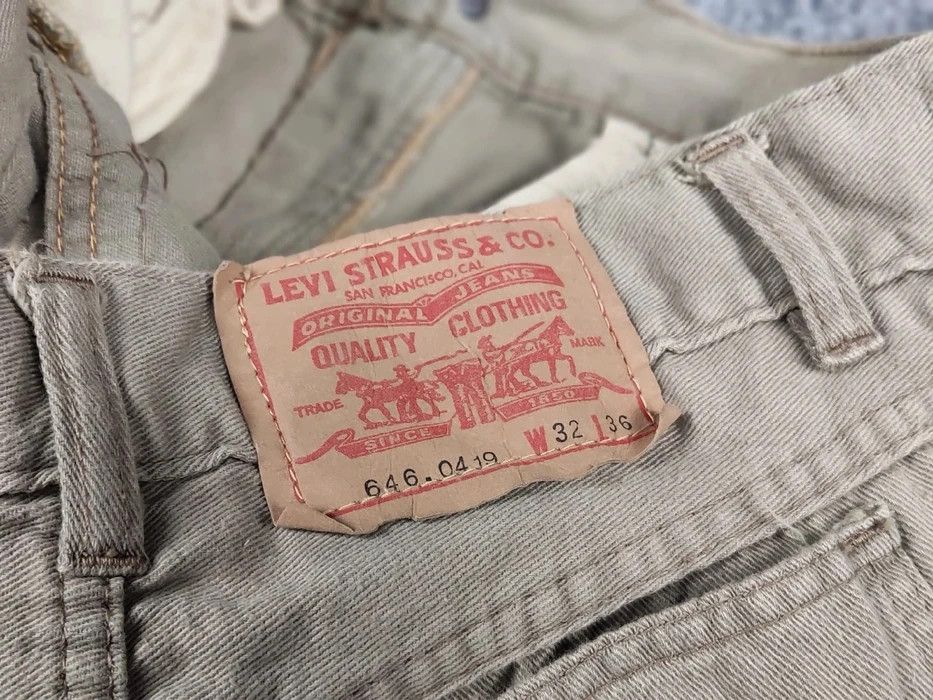 Levi's Vintage Levi's 646 0419 Big E Orange Tag Faded Oliver Pants Size US 30 / EU 46 - 10 Thumbnail