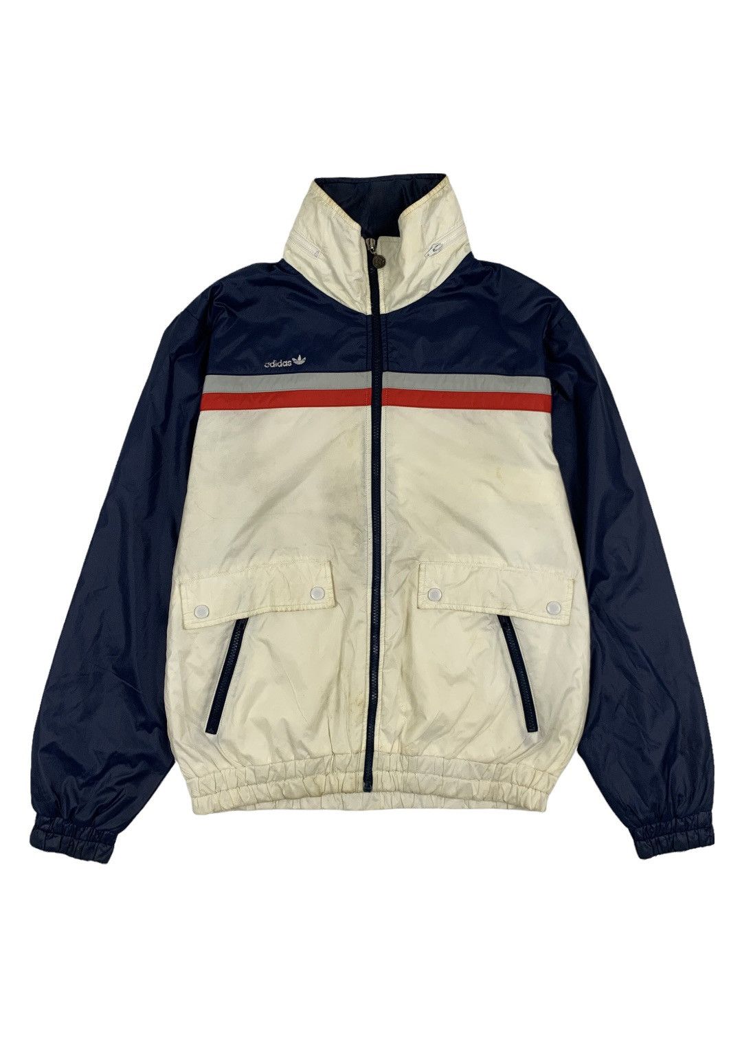 Vintage Adidas Quilted Zipper Jacket