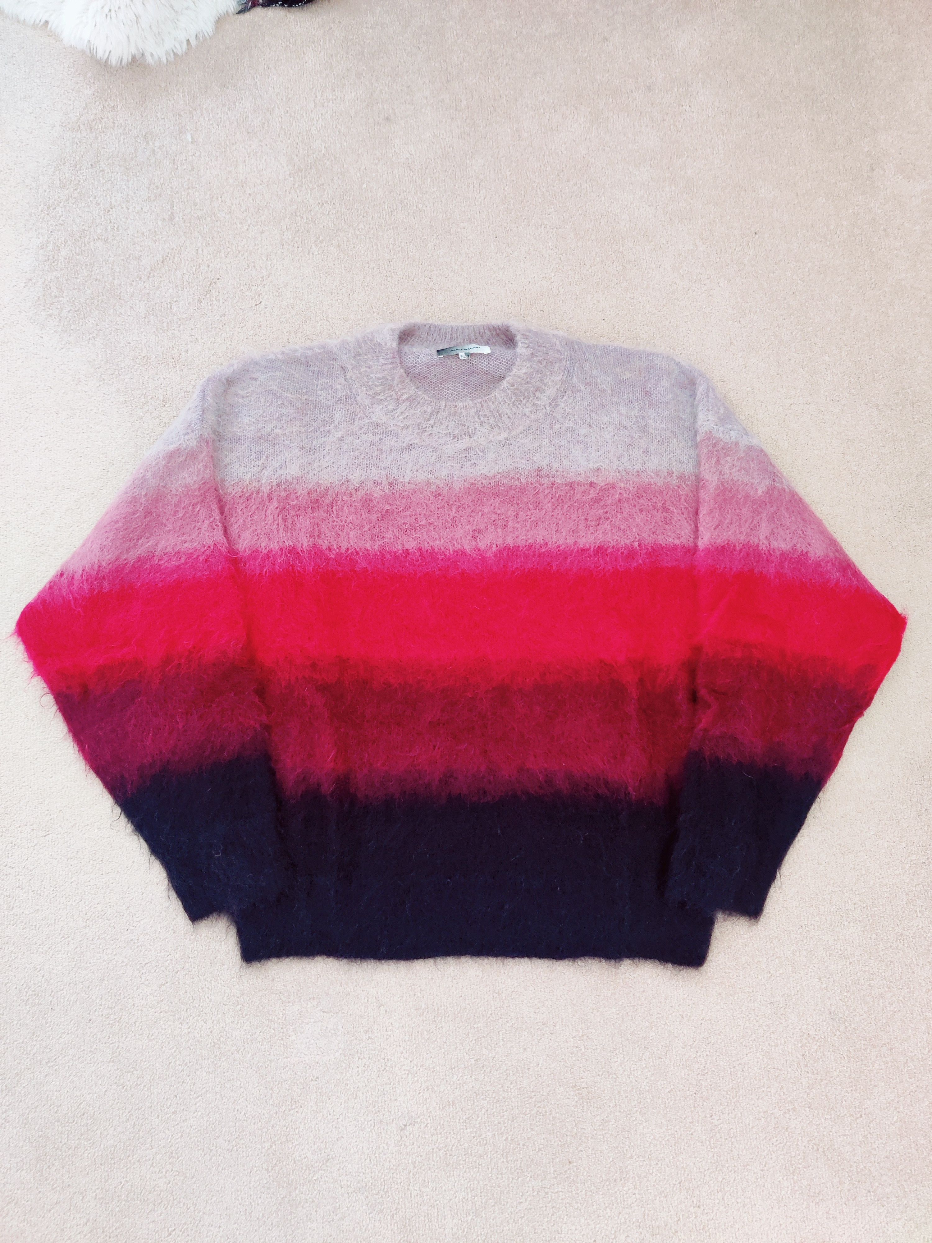 Isabel Marant Isabel Marant Drussell Ombre Sweater Red Mohair Size US M / EU 48-50 / 2 - 1 Thumbnail