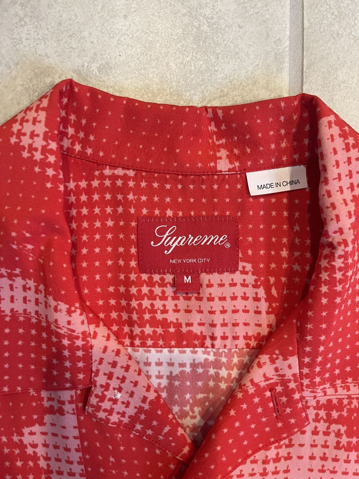Supreme Supreme Lil Kim Button Up Shirt Red | Grailed
