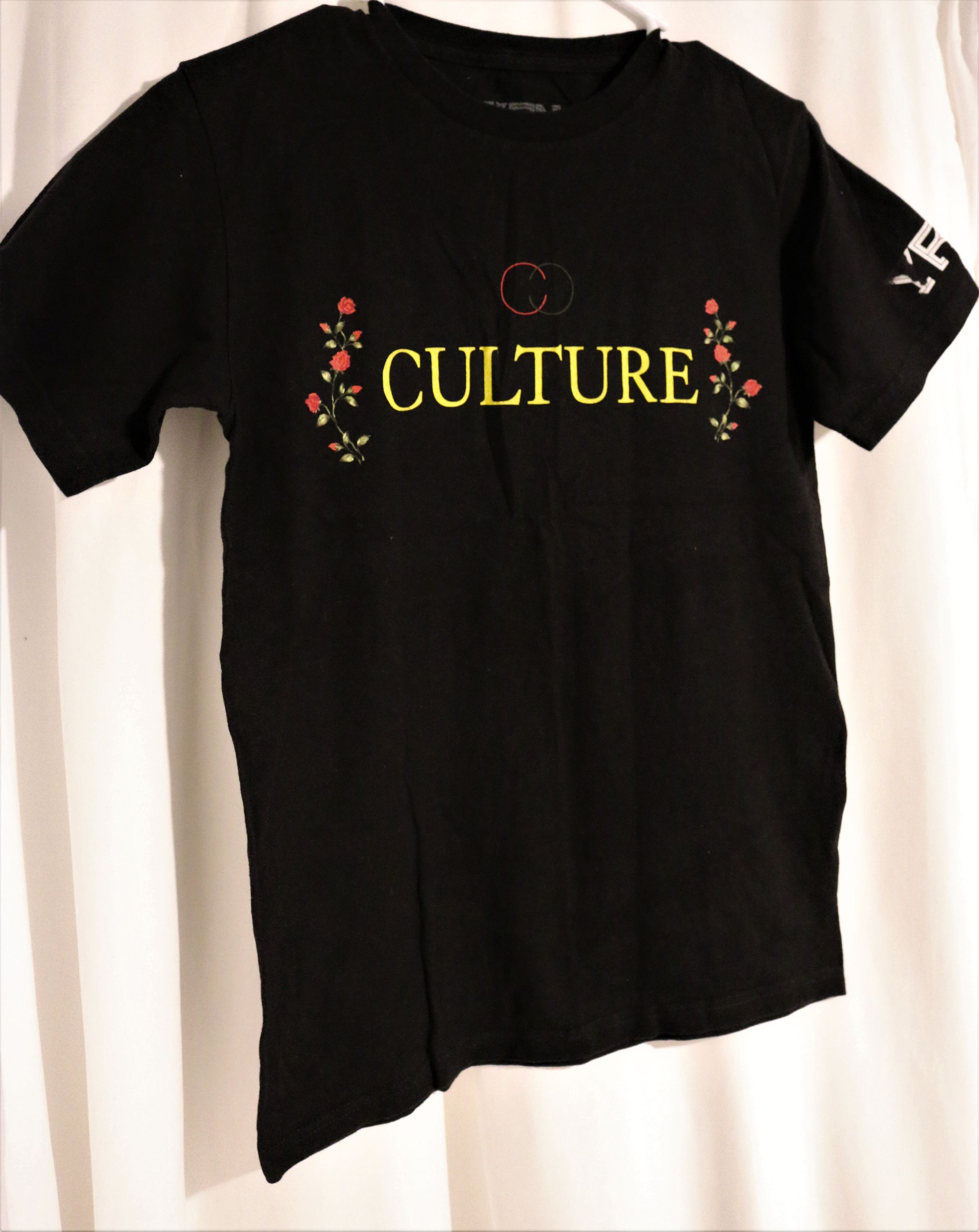 Other YRN Culture T Shirt 100% Cotton Small Black T Relaxed Fit Size US S / EU 44-46 / 1 - 2 Thumbnail