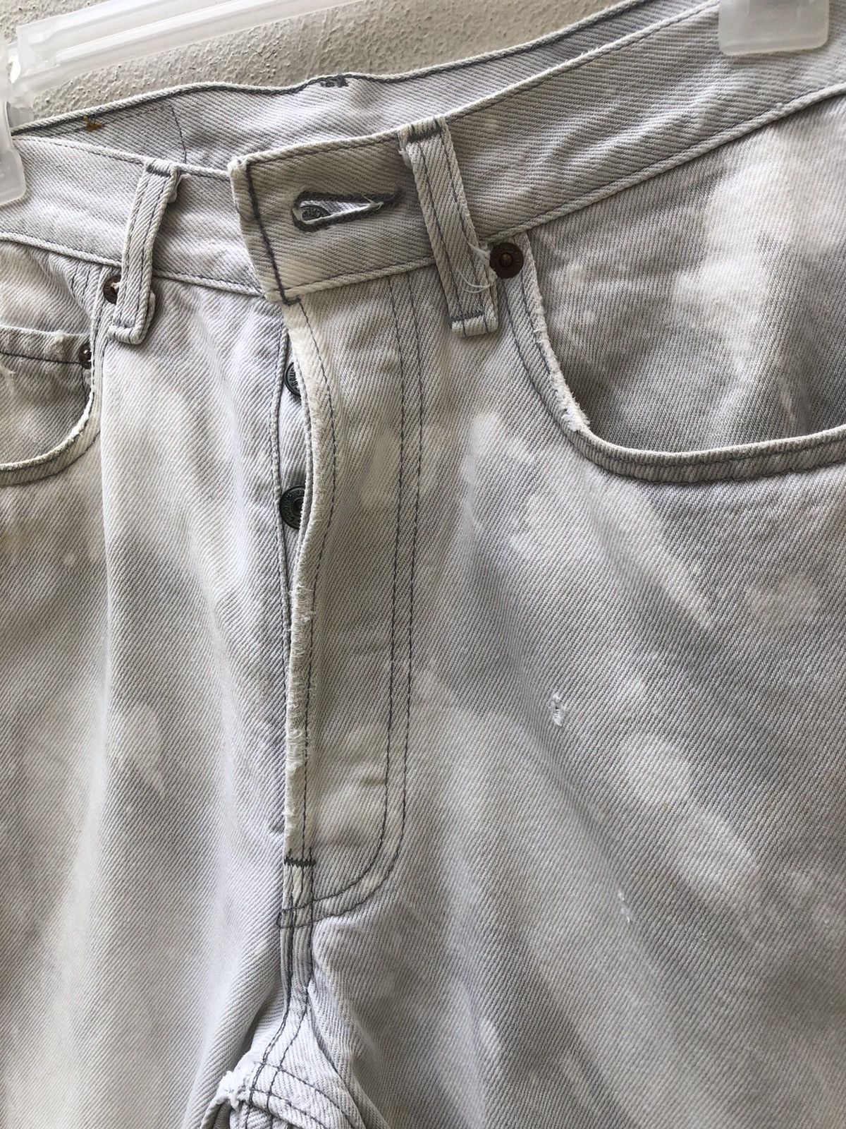 Levi's Vintage Late 80s Levi’s 501 Jeans Bleached Denim Grey Jeans Size US 31 - 9 Thumbnail
