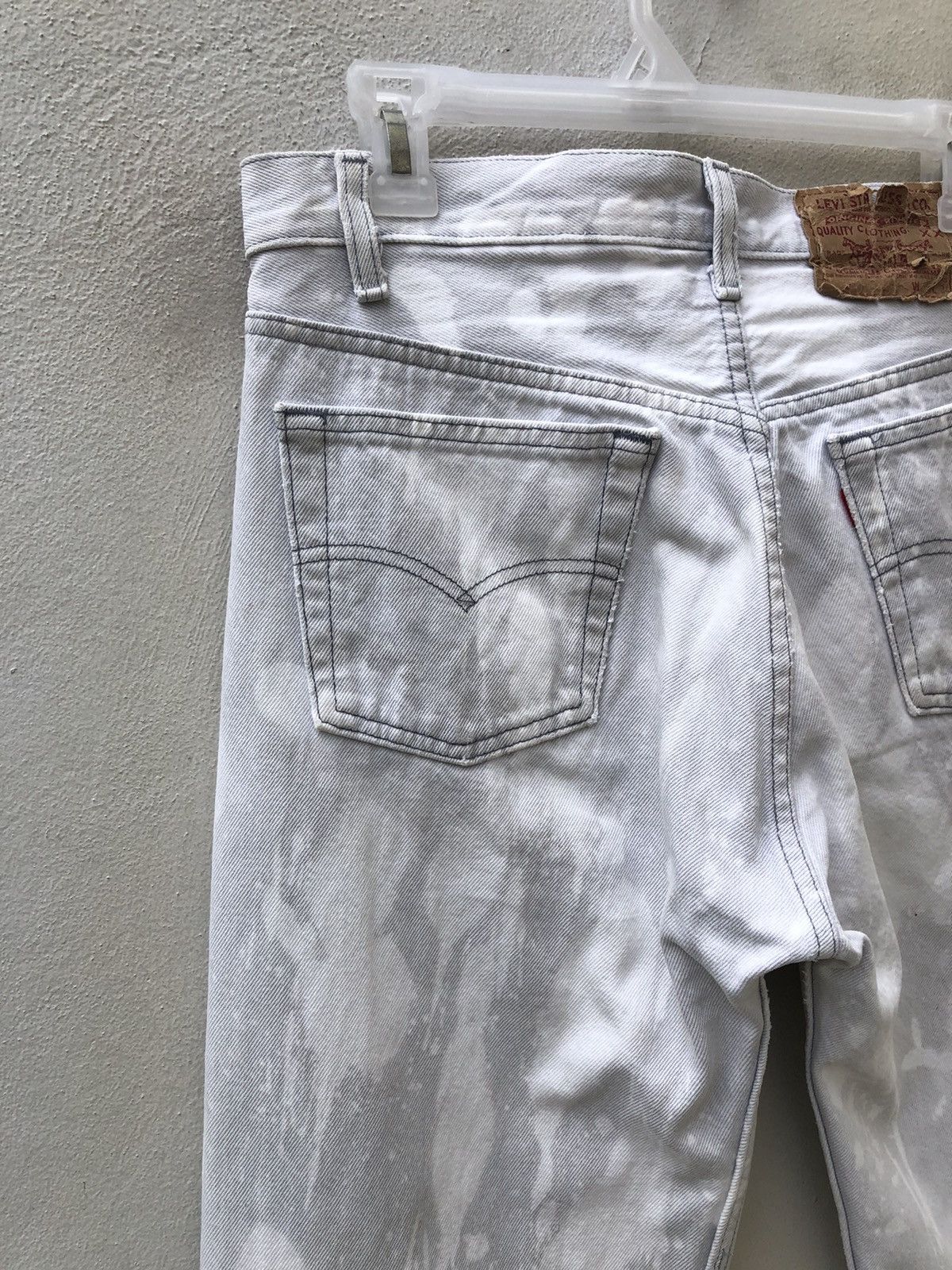 Levi's Vintage Late 80s Levi’s 501 Jeans Bleached Denim Grey Jeans Size US 31 - 13 Thumbnail