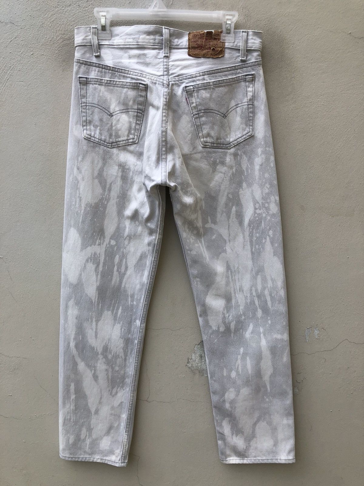 Levi's Vintage Late 80s Levi’s 501 Jeans Bleached Denim Grey Jeans Size US 31 - 12 Thumbnail