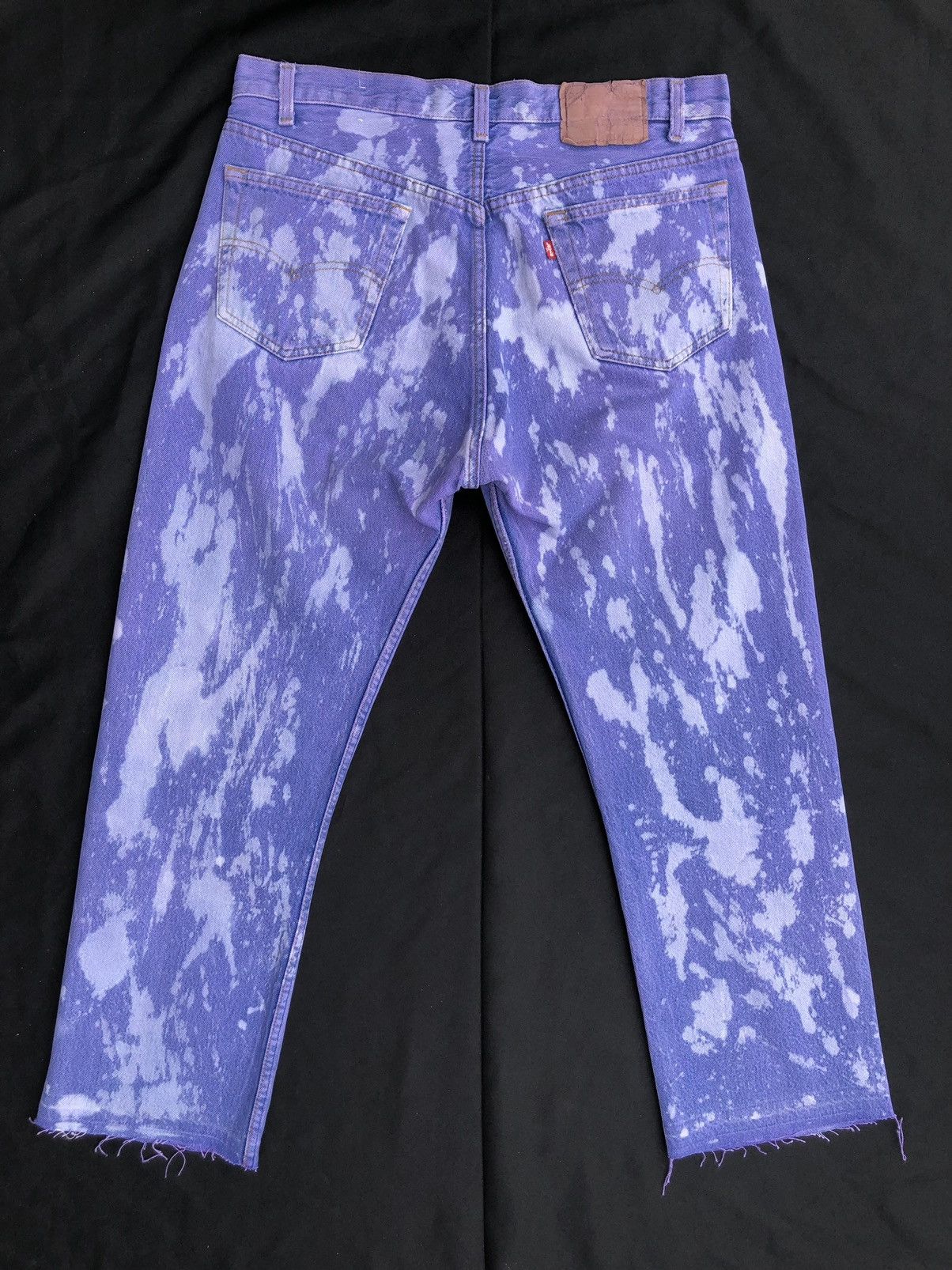 Levi's Vintage Late 80s Levi’s 501 Jeans Bleached Denim Size US 35 - 2 Thumbnail